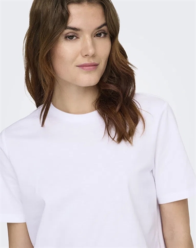 Only - ONLFreja Luxe T-shirt - Bright White